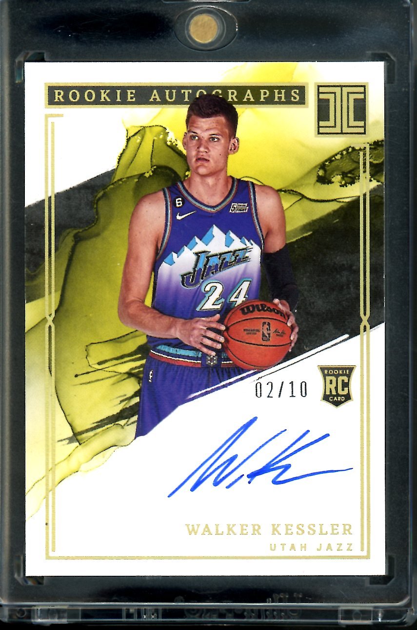 2022/23 Panini Impeccable Walker Kessler Rookie Auto Gold /10 Jazz