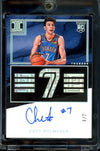 2022/23 Panini Impeccable Chet Holmgren Rookie Numbers Auto /7 Thunder