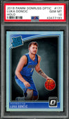 2018/19 Panini Optic Luka Doncic Rookie Holo PSA 10 Mavericks