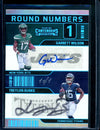 2022 Panini Contenders Garrett Wilson/Treylon Burks Round Numbers Dual Auto 1/1