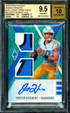 2020 Panini Phoenix Justin Herbert Rookie Auto RPA Green /5 BGS 9.5 Chargers