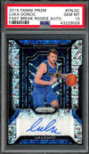 2018/19 Panini Prizm Luka Doncic Rookie Fast Break Auto PSA 10 Mavericks