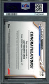 2020 Topps Chrome Lando Norris Rookie Auto /74 PSA 8-10 Auto McLaren