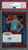 2020/21 Panini Prizm LaMelo Ball Rookie Sensational Signatures Red Choice PSA 10/10 Hornets