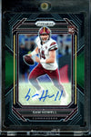 2022 Panini Chronicles Prizm Black Sam Howell Rookie Auto Green /49 Commanders