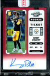 2022 Panini Contenders Optic Kenny Pickett Rookie Ticket Red Auto /149 Steelers