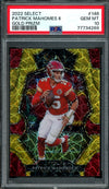 2022 Panini Select Patrick Mahomes II Gold Prizm /10 PSA 10 Chiefs