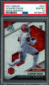 2021 Panini Mosaic Ja'Marr Chase Rookie NFL Debut White Sparkle PSA 10 Bengals