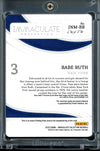 2023 Panini Immaculate Babe Ruth Printing Plate Game Worn Patch 1/1 Yankees
