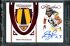 2022 Panini Flawless Troy Polamalu Distinguished Patch Auto Ruby /9 Steelers