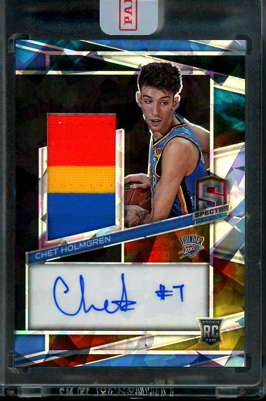 2022-23 Panini Spectra Chet Holmgren Rookie RPA /35 Thunder