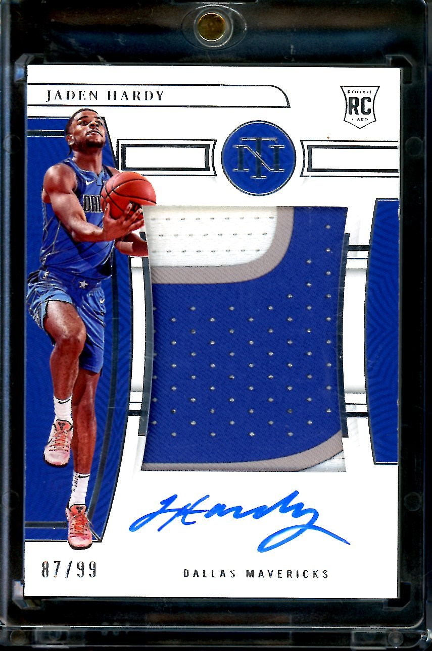 2022/23 Panini National Treasures Jaden Hardy Rookie RPA True /99 Mavericks