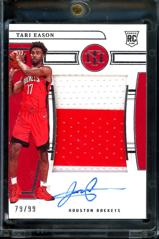 2022/23 Panini National Treasures Tari Eason Rookie True RPA /99 Rockets