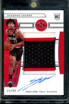 2022/23 Panini National Treasures Shaedon Sharpe Rookie True RPA /99 Trail Blazers