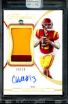 2023 Panini Flawless Collegiate Caleb Williams Prospect Card Patch Auto Gold /10 USC
