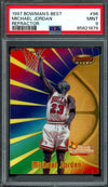1997 Bowman's Best Michael Jordan Best Performance Refractor PSA 9 Bulls