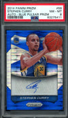 2014 Panini Prizm Stephen Curry Blue Pulsar Auto /49 PSA 8 Warriors