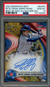 2024 Bowman Best Pete Crow-Armstrong Best Of 2024 Rookie Auto Gold Mini Diamond /50 PSA 10 Cubs