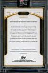 2024 Topps Now Rookie Campaign Jayden Daniels Rushing Yards Auto Orange /25 Commanders