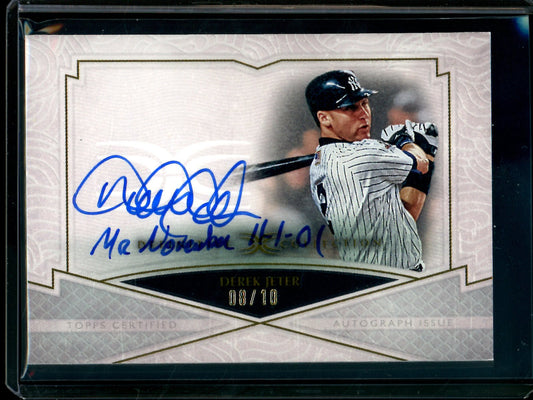 2025 Topps Definitive Derek Jeter Moments Autograph Inscription /10 Yankees