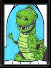 2025 Topps 30 Years of Toy Story Dinosour 1/1 Sketch Card John Pleak