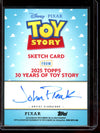 2025 Topps 30 Years of Toy Story Dinosour 1/1 Sketch Card John Pleak