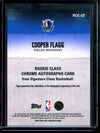 2026 Topps Signature Class Cooper Flagg Rookie Class Autograph Orange /50 Mavericks