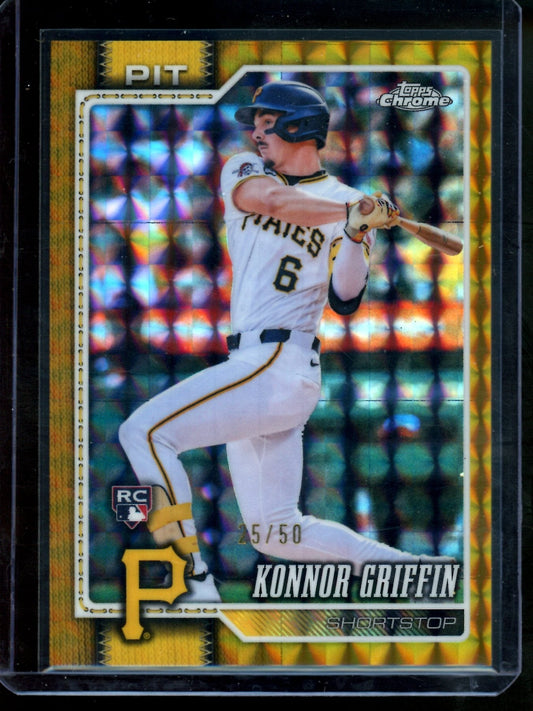 2026 Topps Chrome Konnor Griffin Gold Geometric Rookie Refractor /50 Pirates