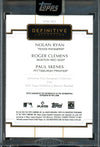2025 Topps Definitive Nolan Ryan / Roger Clemens / Paul Skenes Autograph Collection 1/1