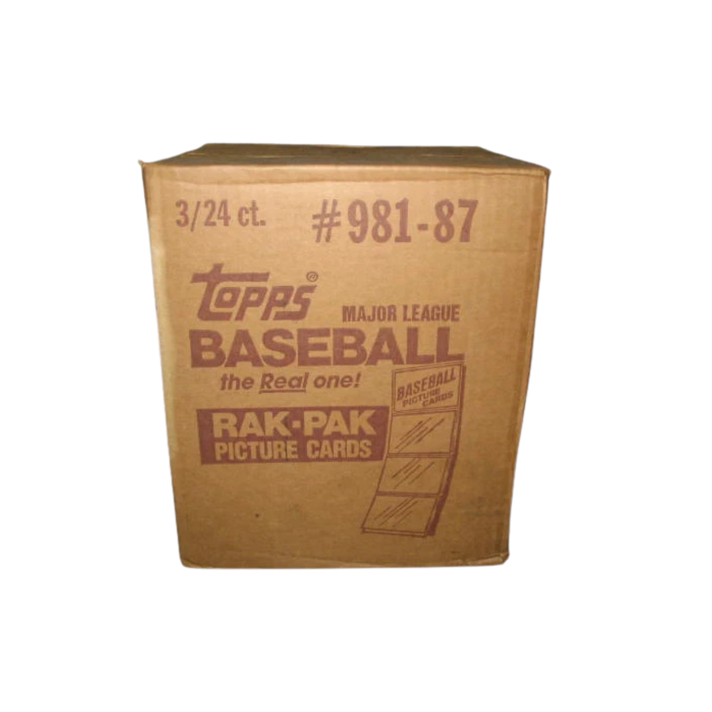 1987 Topps Baseball Rack Pack Box 3 Box Case