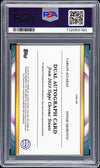 2024 Topps Chrome Tennis Dual Auto Alcaraz Djokovic #CDAAD Refractor 8/10 PSA 10