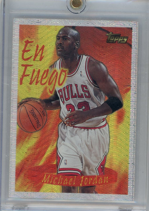 Michael Jordan 1996 Topps Seasons Best En Fuego #1