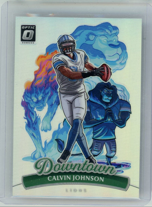 Calvin Johnson 2024 Panini Donruss Optic Downtown SSP