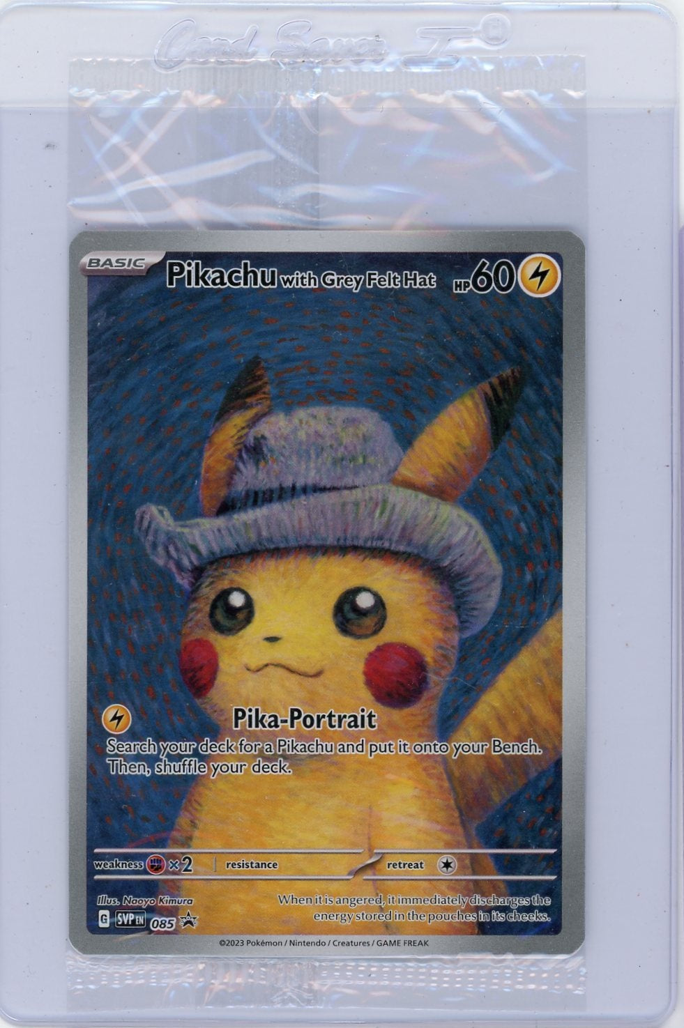 Pikachu with Grey Felt Hat Pokémon Black Star Promo #085 (Sealed)