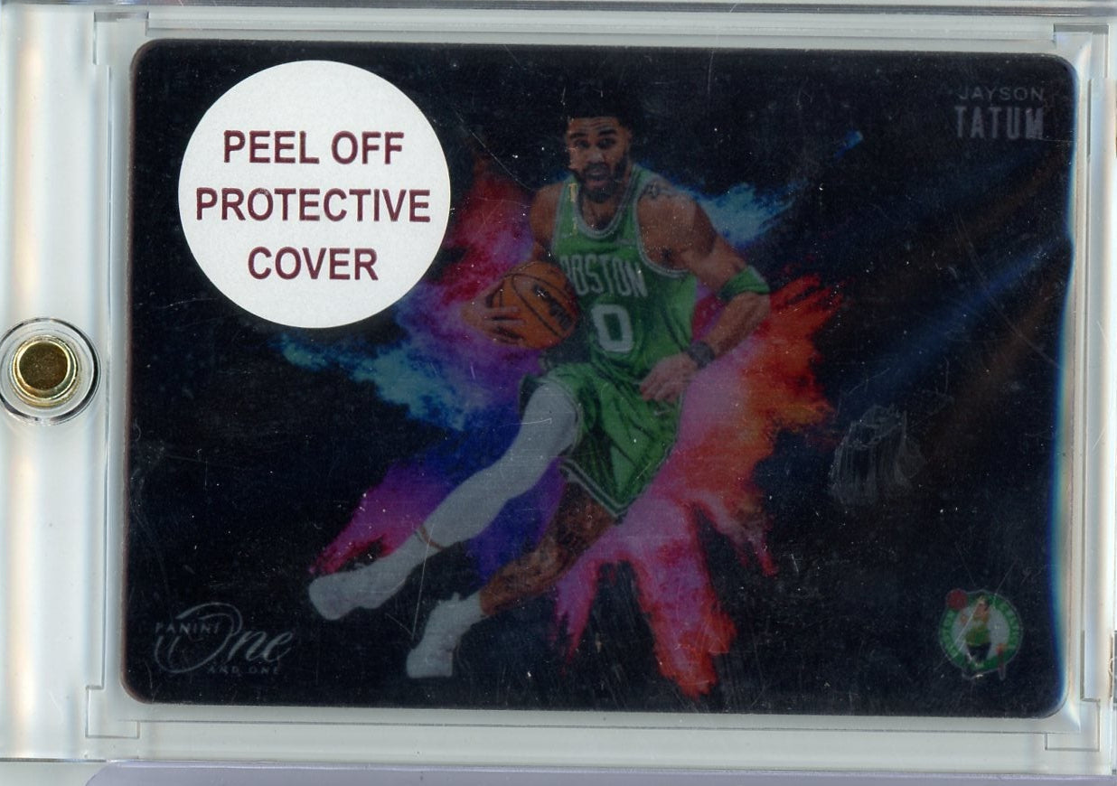 Jayson Tatum 2024-25 Panini One and One Color Blast W/Peel