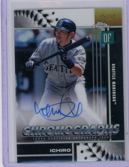 Ichiro 2026 Topps Chrome Chromographs #'d 45/50