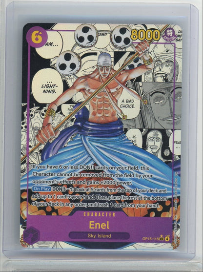 Enel One Piece Adventure on Kami's Island Manga Secret Rare #OP15-118