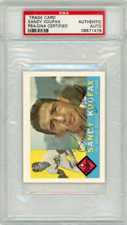 Sandy Koufax 1960 Topps Reprint Autograph PSA/DNA Certified