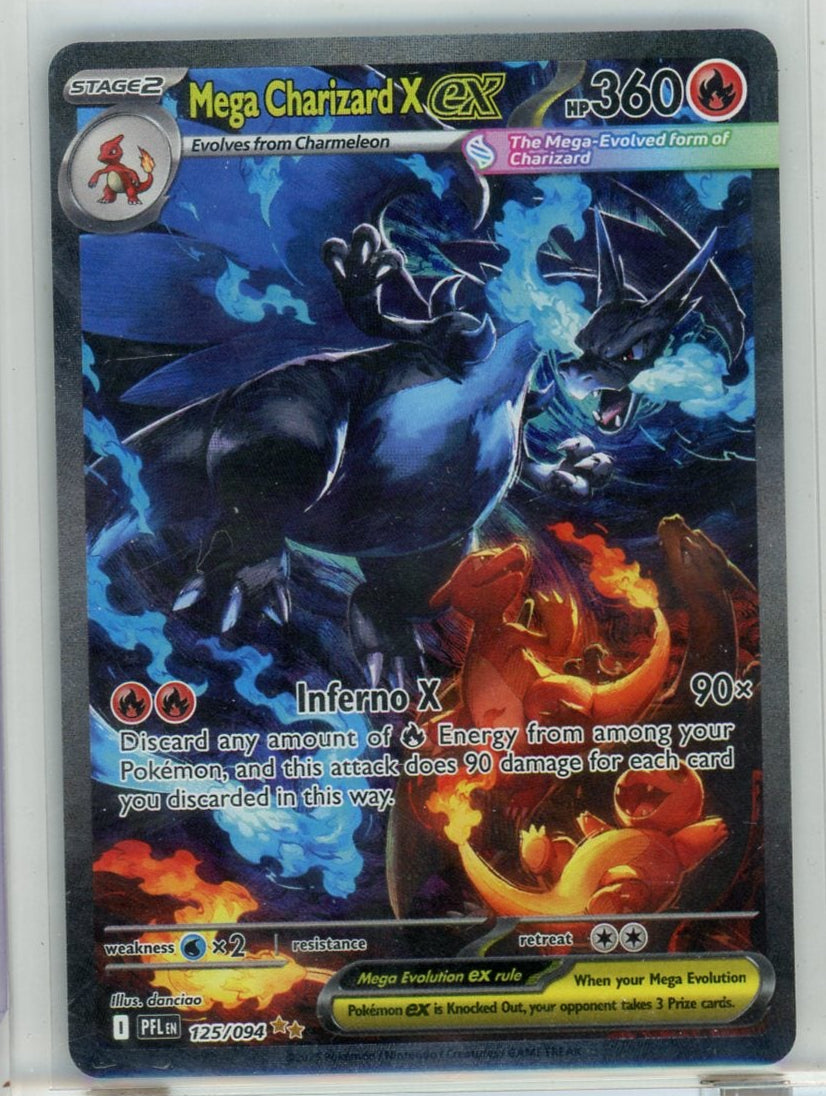 Mega Charizard X ex Pokémon Phantasmal Flames Special Illustration Rare #125/094