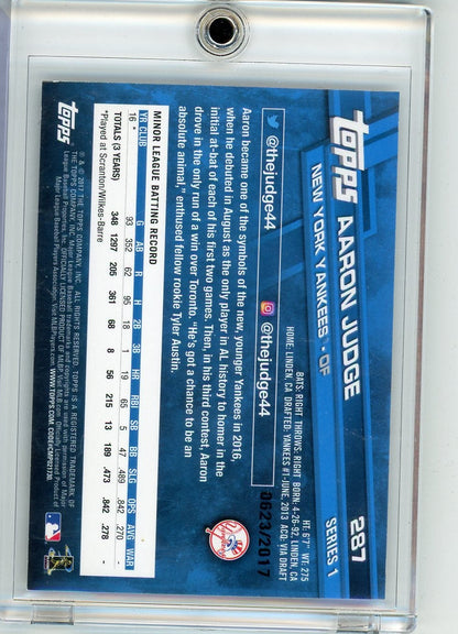 Aaron Judge 2017 Topps Series 1 RC #'d 0623/2017