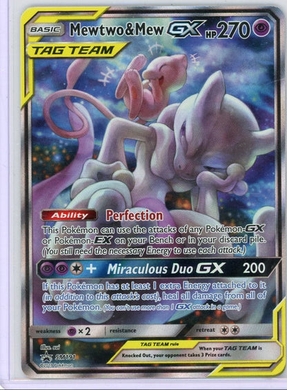 Mewtwo & Mew GX Tag Team Sun & Moon Black Star Promo #SM191