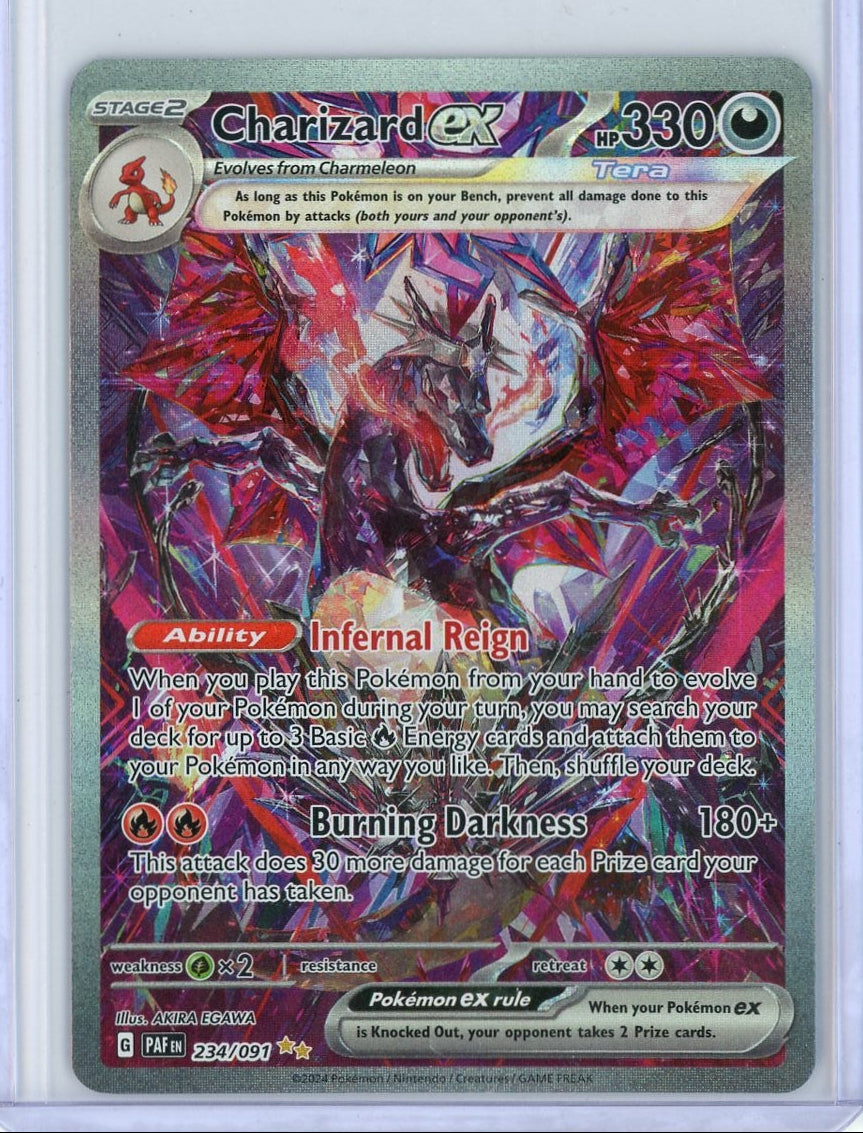 Charizard ex Pokémon Paldean Fates Special Illustration Rare #234/091