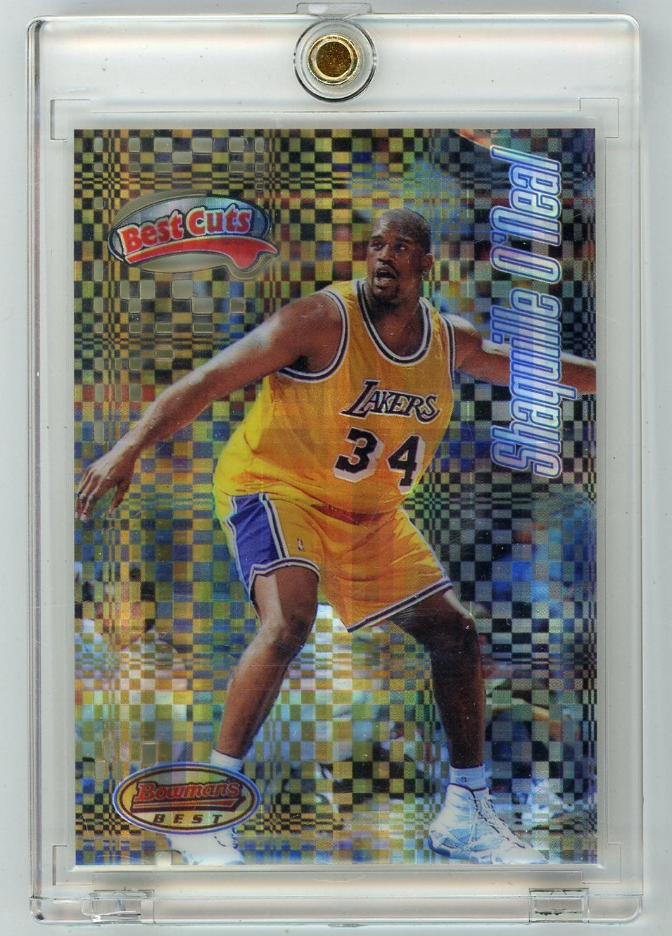 Shaquille O'Neal 1998 Bowman's Best Best Cuts Atomic Refractor (Top Edge slight DMG)
