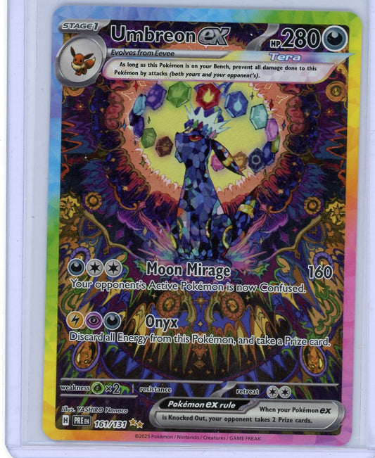 Umbreon ex Pokémon Prismatic Evolutions Special Illustration Rare #161/131