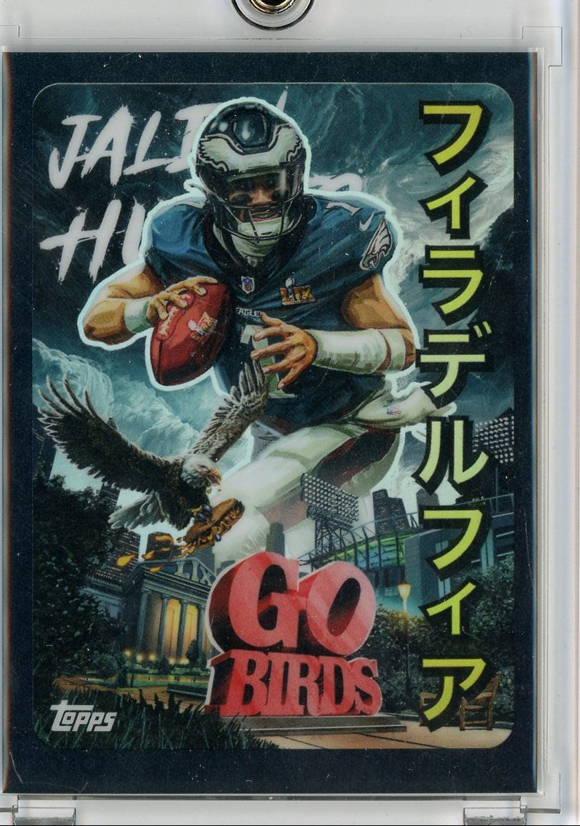 Jalen Hurts 2025 Topps Chrome Football Kaiju #KAI-3 SSP