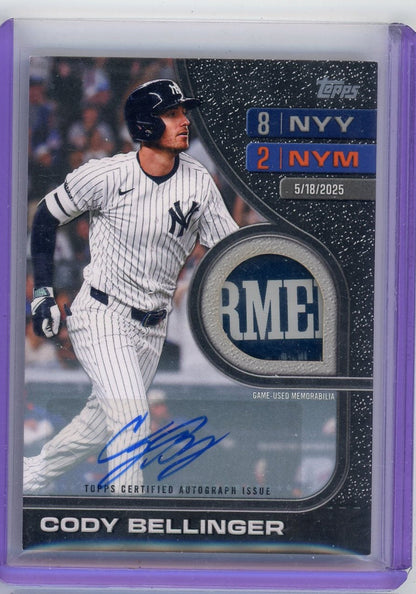 Cody Bellinger 2026 Topps Series 2 Rounding The Bases Relic Auto #'d 07/10