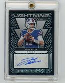 Josh Allen 2022 Panini Obsidian Lightning Strike Auto