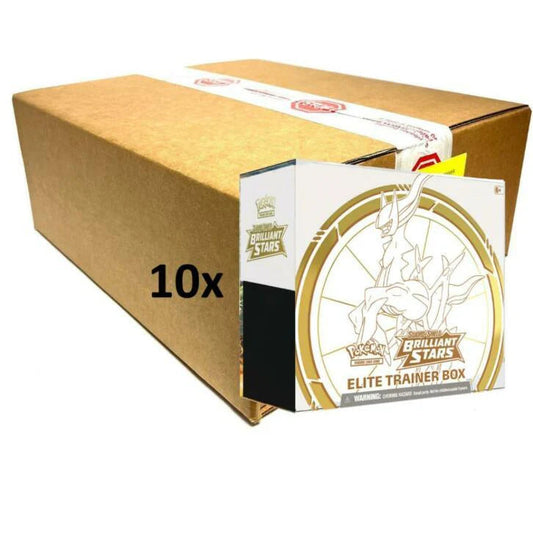 Pokemon Sword & Shield Brilliant Stars Elite Trainer 10-Box Case