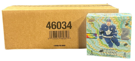 2025-26 Upper Deck Allure Hockey Hobby 9-Box Case