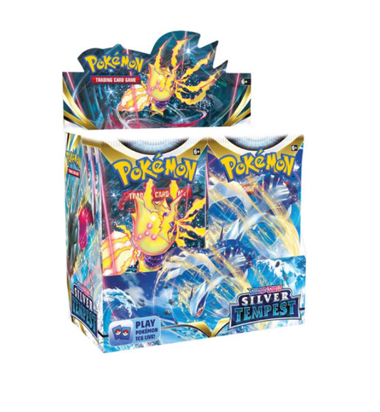 Pokemon Sword & Shield Silver Tempest Booster 6-Box Case